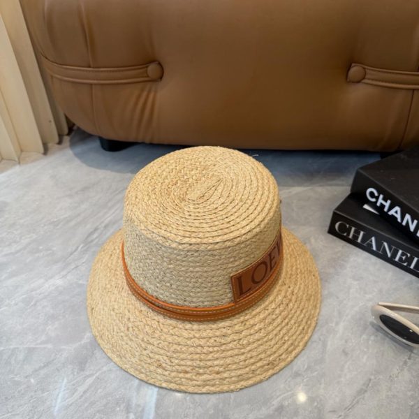designer,replica,clothing,fake,1:1,lv,luxury,high quality Loewe Spring/Summer Casual Straw Hat with Resort Logo, Imported Top-Grade Raffia Woven Straw Hat (SAIYCY)