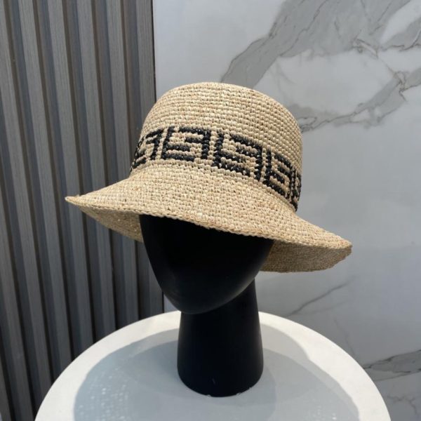 designer,replica,clothing,fake,1:1,lv,luxury,high quality Fendi’s new raffia patchwork bucket hat/sun hat (FVLSRG)