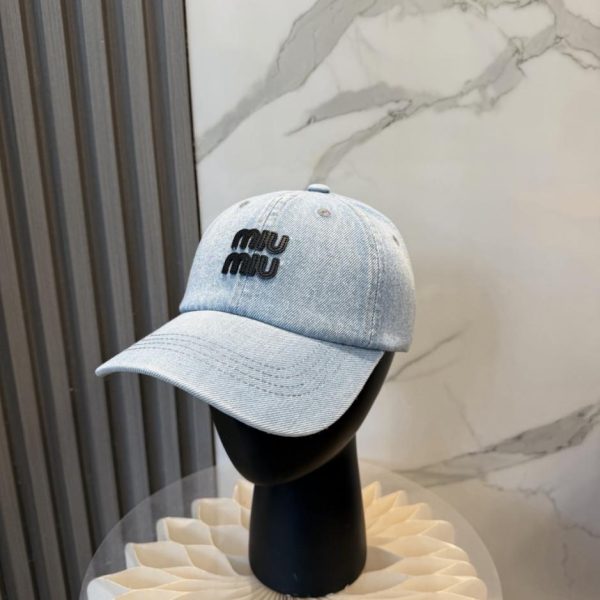 designer,replica,clothing,fake,1:1,lv,luxury,high quality MIUMIU New Washed Minimalist Baseball Cap (7DK2H1)