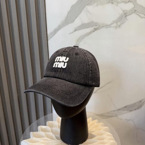designer,replica,clothing,fake,1:1,lv,luxury,high quality MIUMIU New Washed Minimalist Baseball Cap (XWXDJJ)