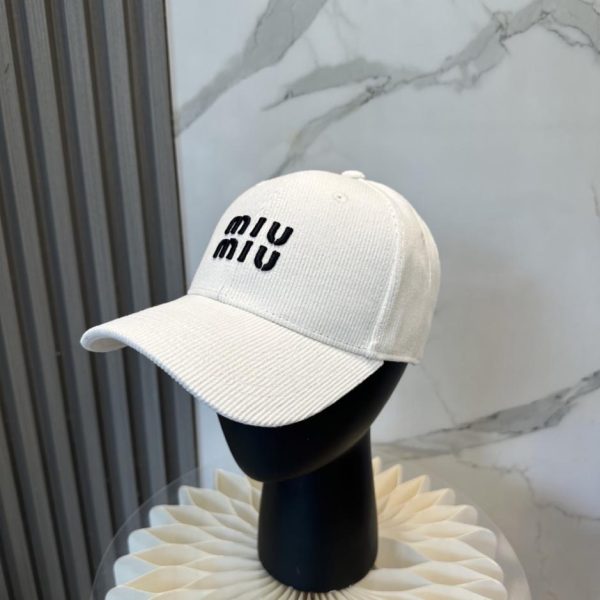 designer,replica,clothing,fake,1:1,lv,luxury,high quality MIUMIU Autumn/Winter New Corduroy Baseball Cap (WROCBM)