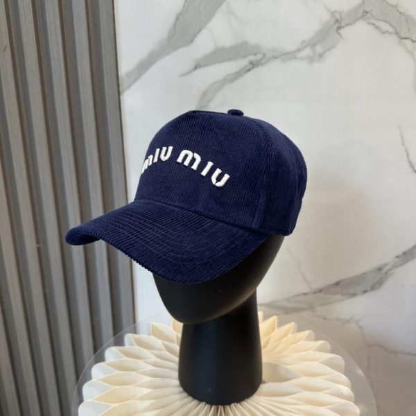 designer,replica,clothing,fake,1:1,lv,luxury,high quality MIUMIU Autumn/Winter New Corduroy Baseball Cap (Y9ZXZI)