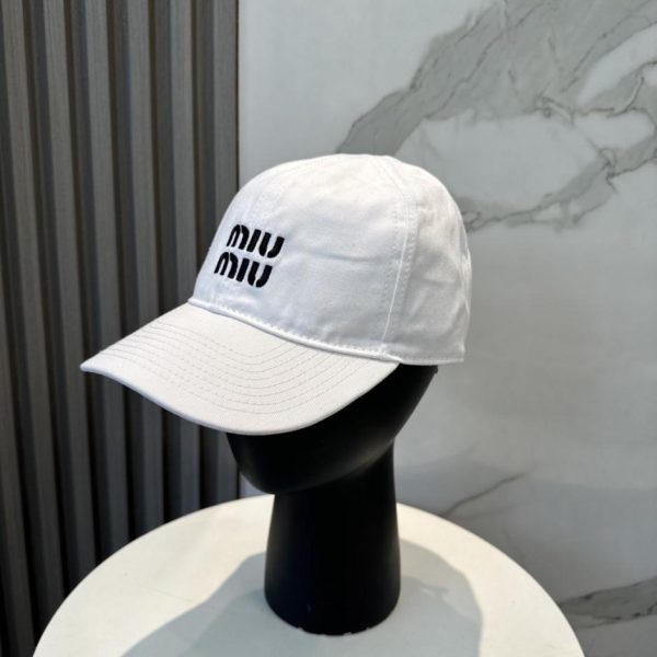 designer,replica,clothing,fake,1:1,lv,luxury,high quality MIUMIU canvas baseball cap, 1:1 replica, custom-made (A400AZ)