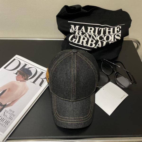 designer,replica,clothing,fake,1:1,lv,luxury,high quality Miu New Embroidered Baseball Cap (6ZHH02)