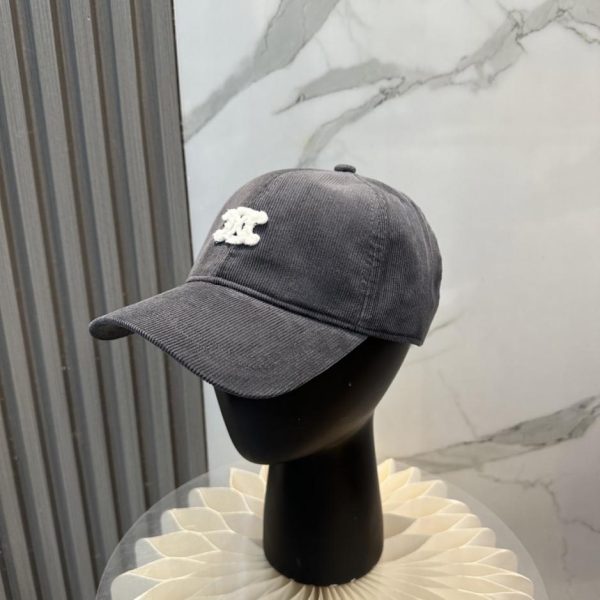 designer,replica,clothing,fake,1:1,lv,luxury,high quality Celine Fall/Winter Limited Edition Arc de Triomphe Embroidered Corduroy Baseball Cap (7MWUN1)