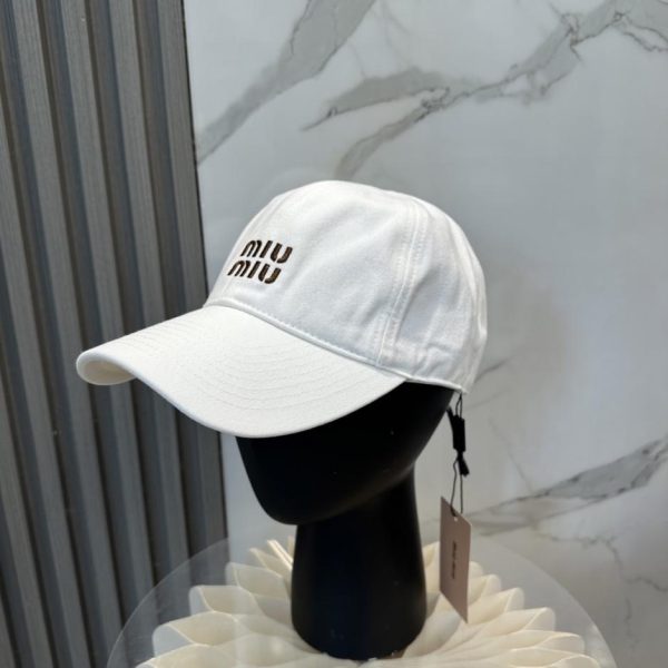 designer,replica,clothing,fake,1:1,lv,luxury,high quality MIU MIU Baseball Cap (2GBK1S)