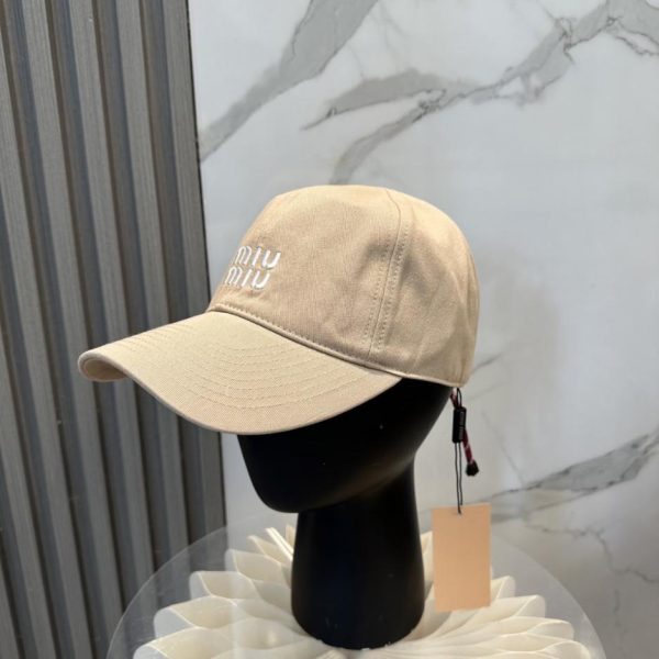 designer,replica,clothing,fake,1:1,lv,luxury,high quality MIU MIU Baseball Cap (2VETF5)