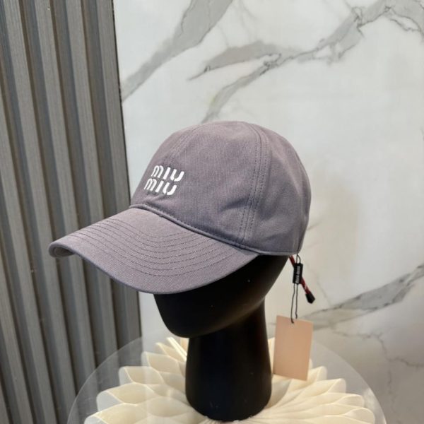 designer,replica,clothing,fake,1:1,lv,luxury,high quality MIU MIU Baseball Cap (7R6IMV)