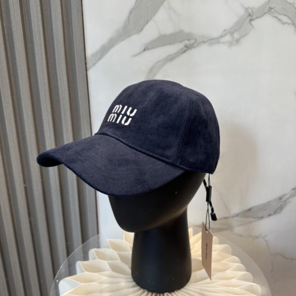 designer,replica,clothing,fake,1:1,lv,luxury,high quality MIUMIU New Leather Baseball Cap (QM90H7)