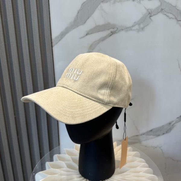 designer,replica,clothing,fake,1:1,lv,luxury,high quality MIUMIU New Suede Baseball Cap (UTL2KO)