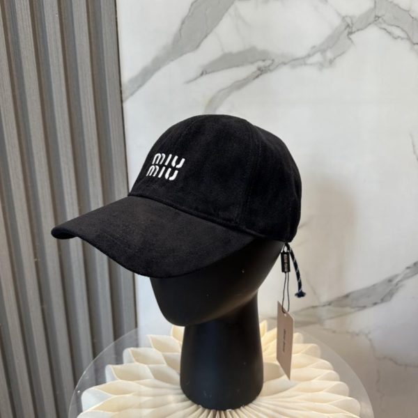 designer,replica,clothing,fake,1:1,lv,luxury,high quality MIUMIU New Suede Baseball Cap (UZ1N8Q)