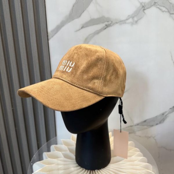 designer,replica,clothing,fake,1:1,lv,luxury,high quality MIUMIU New Leather Baseball Cap (W50TZG)