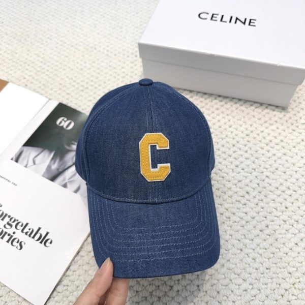 designer,replica,clothing,fake,1:1,lv,luxury,high quality CELINE official website reseller version, minimalist lettering, celebrity-style latest baseball cap (4CZUM6)