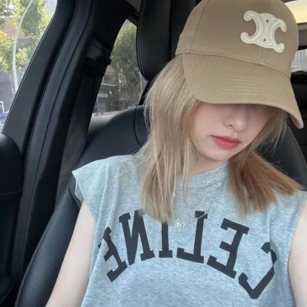designer,replica,clothing,fake,1:1,lv,luxury,high quality CELINE official website reseller version, minimalist lettering, celebrity-style latest baseball cap (GM2IDQ)