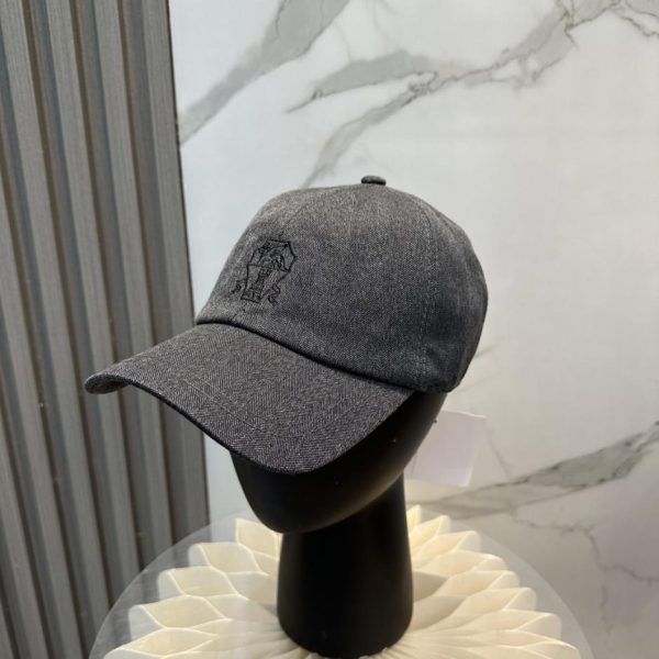 designer,replica,clothing,fake,1:1,lv,luxury,high quality Brunello Cucinelli New Herringbone Suit Baseball Cap, High-Quality Version, All Seasons (Z7J87E)