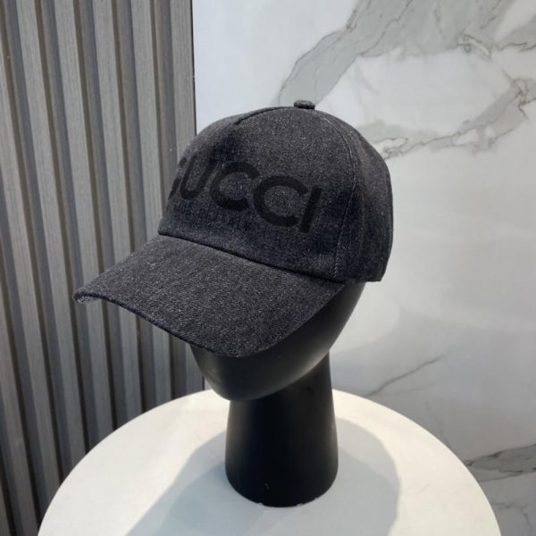 designer,replica,clothing,fake,1:1,lv,luxury,high quality GUCCI New Washed Denim Baseball Cap (6U440Y)