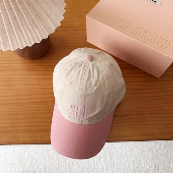 designer,replica,clothing,fake,1:1,lv,luxury,high quality MIUMIU New Baseball Cap (3TAALS)