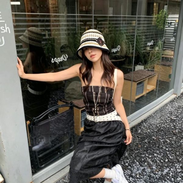 designer,replica,clothing,fake,1:1,lv,luxury,high quality Louis Vuitton knitted lace straw hat (Q4XK59)