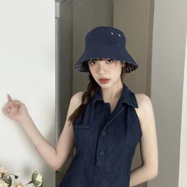 designer,replica,clothing,fake,1:1,lv,luxury,high quality Dior New Original Reversible Fisherman’s Hat (5J862G)