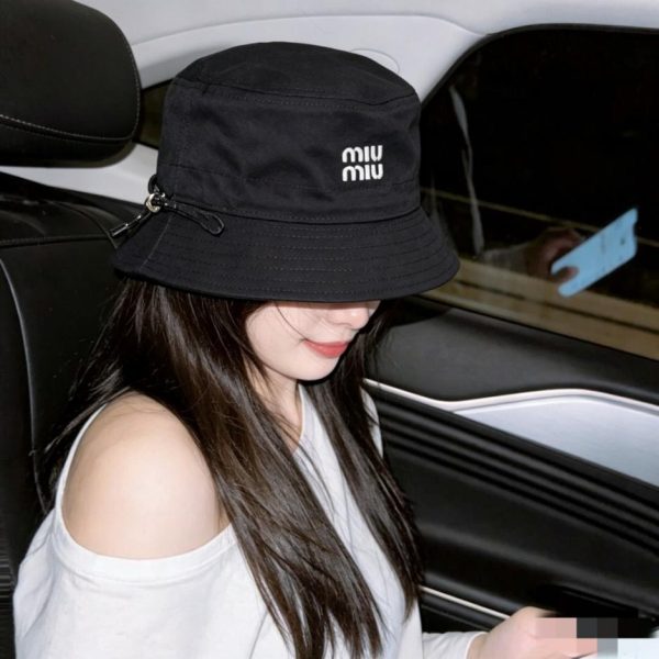 designer,replica,clothing,fake,1:1,lv,luxury,high quality MIUMIU New Order Item Embroidered Fisherman’s Hat (ZE1HAS)