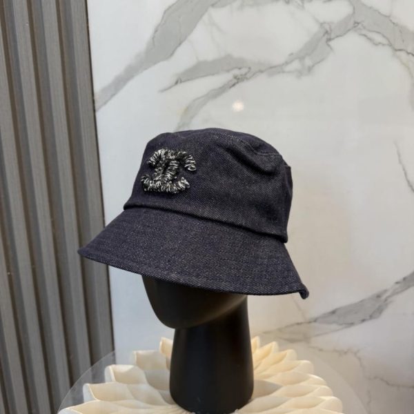 designer,replica,clothing,fake,1:1,lv,luxury,high quality New Chanel high-end denim bucket hat (I8U4KV)