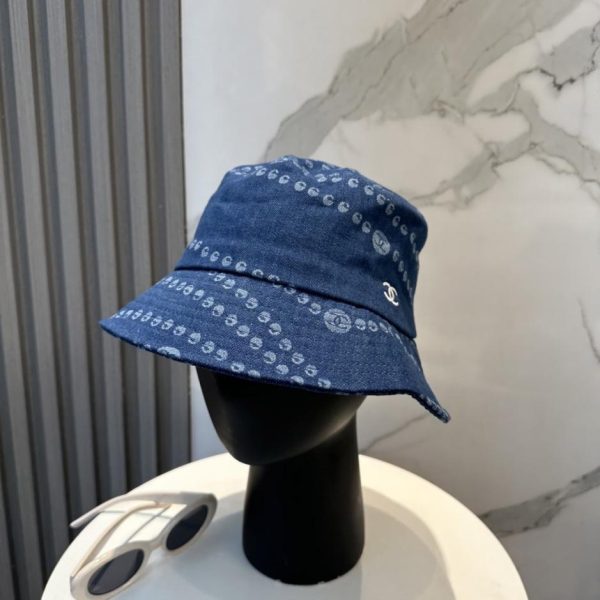 designer,replica,clothing,fake,1:1,lv,luxury,high quality CHANEL New High-End Denim Bucket Hat (6CZ4GY)
