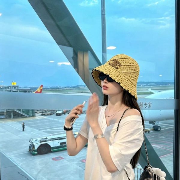 designer,replica,clothing,fake,1:1,lv,luxury,high quality CELINE’s new wide-brimmed sun hat/fisherman’s straw hat (J0H1UM)