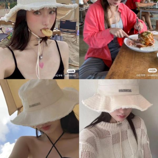 designer,replica,clothing,fake,1:1,lv,luxury,high quality Jacquemus Tall Bucket Hat (5FGCKO)