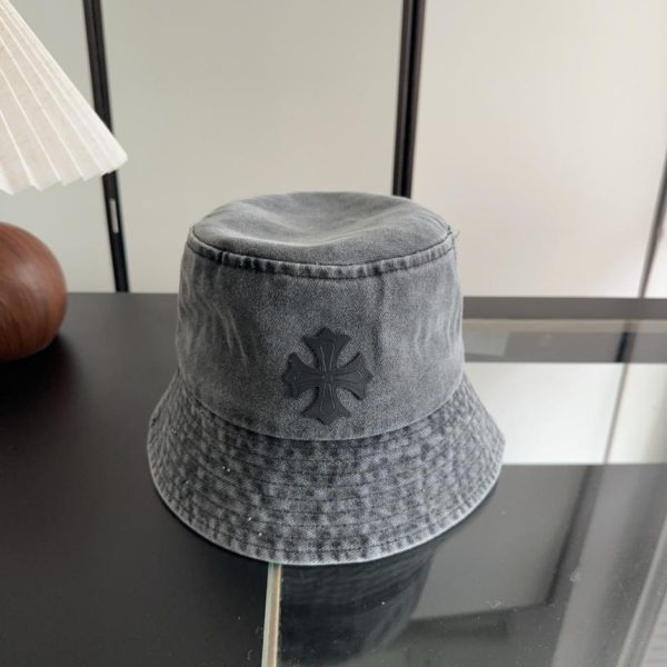 designer,replica,clothing,fake,1:1,lv,luxury,high quality Chrome Hearts New Bucket Hat (E344K4)
