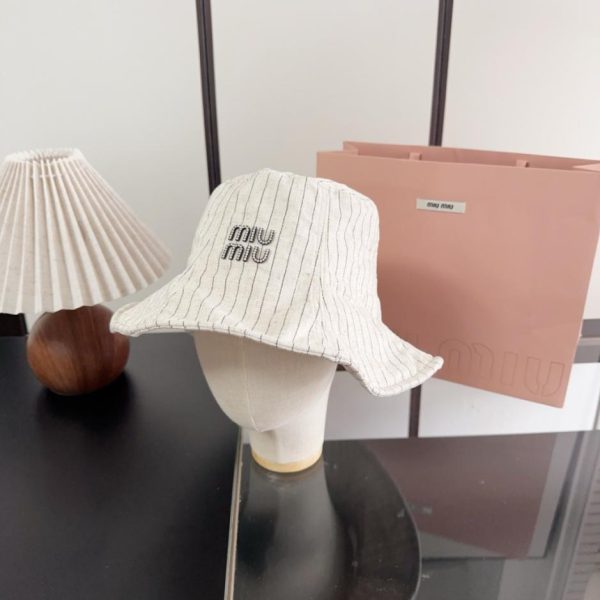 designer,replica,clothing,fake,1:1,lv,luxury,high quality MIUMIU New Fisherman’s Hat (6AS12R)