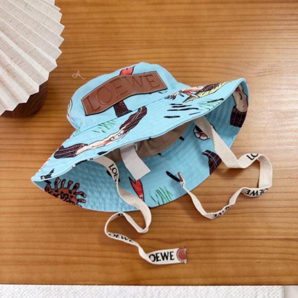 designer,replica,clothing,fake,1:1,lv,luxury,high quality Loewe casual bucket hat (04W28Q)