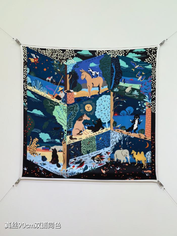 designer,replica,clothing,fake,1:1,lv,luxury,high quality SHMS256818 Momme Double-sided 90x90cm Twill Silk Hermès Aesop’s Fables Picture Book (O1WDC3) designer,replica,clothing,fake,1:1,lv,luxury,high quality SHMS256818 Momme Double-sided 90x90cm Twill Silk Hermès Aesop’s Fables Picture Book (O1WDC3)