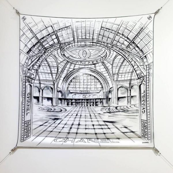 designer,replica,clothing,fake,1:1,lv,luxury,high quality SCC252318 Momme Double-sided 90x90cm Twill Silk Chanel (5A3D8S)