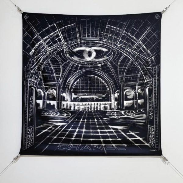designer,replica,clothing,fake,1:1,lv,luxury,high quality SCC252318 Momme Double-sided 90x90cm Twill Silk Chanel (SX9RQC)