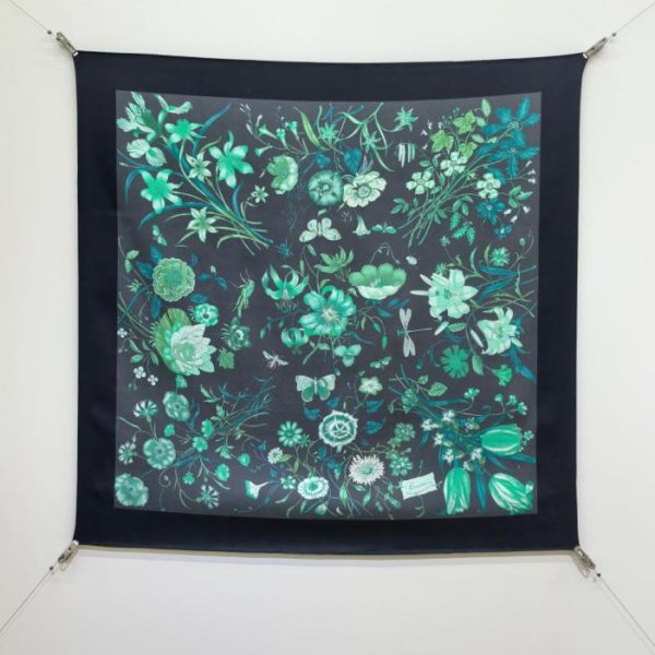 designer,replica,clothing,fake,1:1,lv,luxury,high quality SGC260218 Momme Double-sided 90x90cm Twill Silk Gucci “All-over Floral” (G60KWC)