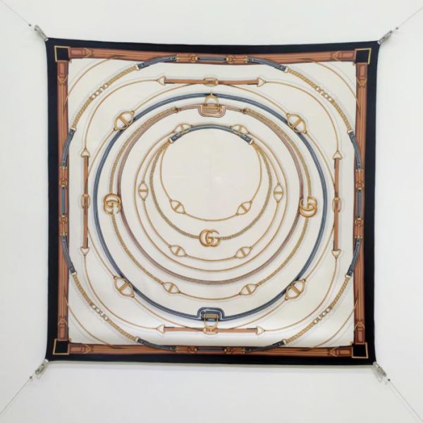 designer,replica,clothing,fake,1:1,lv,luxury,high quality SGC260918 Momme Double-sided 90x90cm Twill Silk Gucci (HANEZ3)