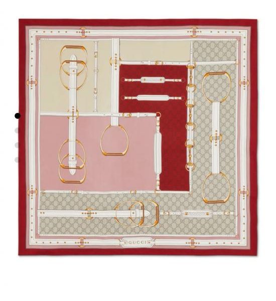 designer,replica,clothing,fake,1:1,lv,luxury,high quality SGC261118 Momme Double-sided 90x90cm Twill Silk Gucci (DXR1N1)