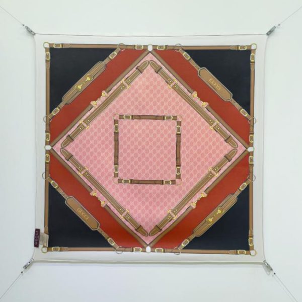 designer,replica,clothing,fake,1:1,lv,luxury,high quality SGC261218 Momme Double-sided 90x90cm Twill Silk Gucci (ELIISO)