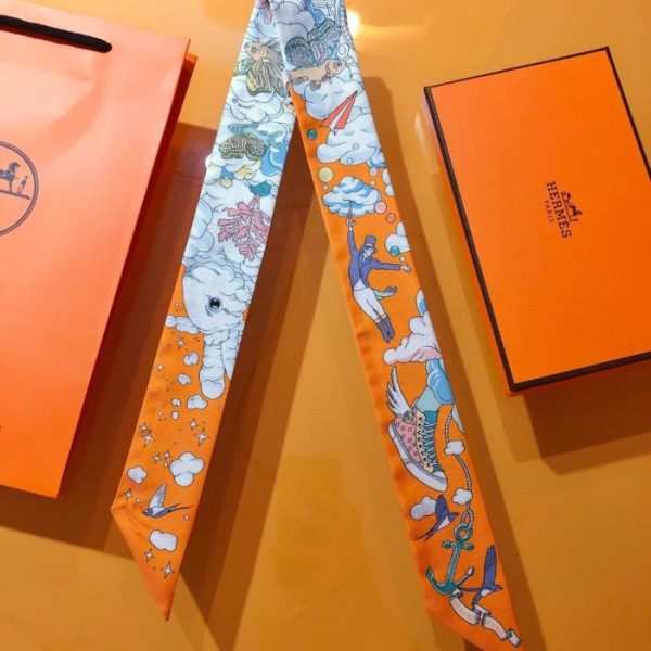 designer,replica,clothing,fake,1:1,lv,luxury,high quality HMS2261 Hermes Twilly Mini Scarf (3ZBRVA)