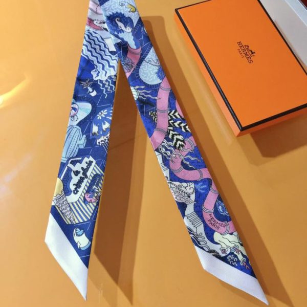 designer,replica,clothing,fake,1:1,lv,luxury,high quality HMS2429 Hermes New Twilly [Water Park]‼ Crafted from Top-Quality Twill Silk (B4ZWY7)