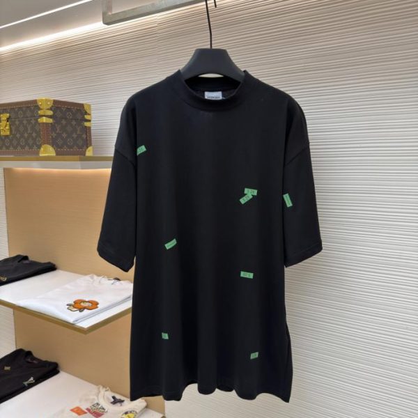 designer,replica,clothing,fake,1:1,lv,luxury,high quality Balenciaga 520 Label Print Short-Sleeve T-Shirt (0DW85L)