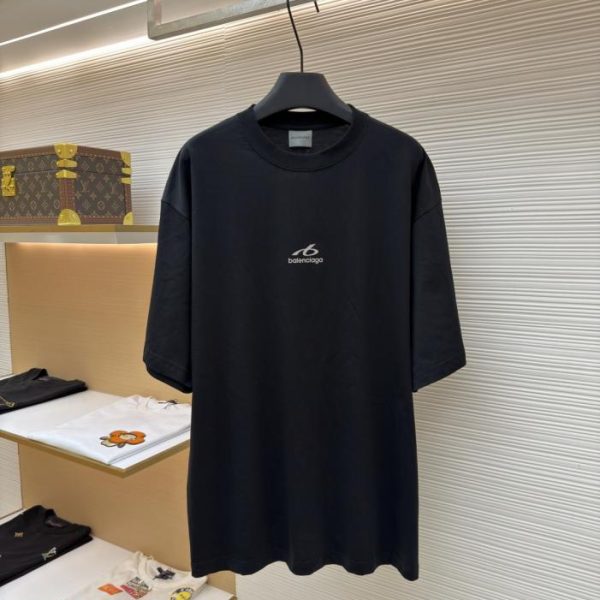 designer,replica,clothing,fake,1:1,lv,luxury,high quality Balenciaga Reflective Ring Logo Crew Neck Short-Sleeve T-Shirt (CTKERD)