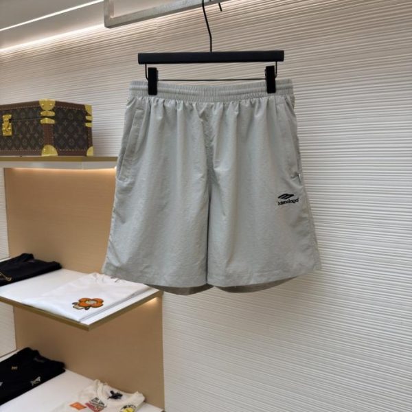 designer,replica,clothing,fake,1:1,lv,luxury,high quality Balenciaga logo embroidered quick-drying casual shorts (6LJIUI)