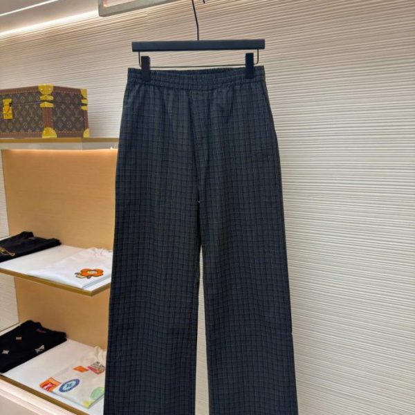 designer,replica,clothing,fake,1:1,lv,luxury,high quality Balenciaga plaid wide-leg trousers (V9JHYQ)