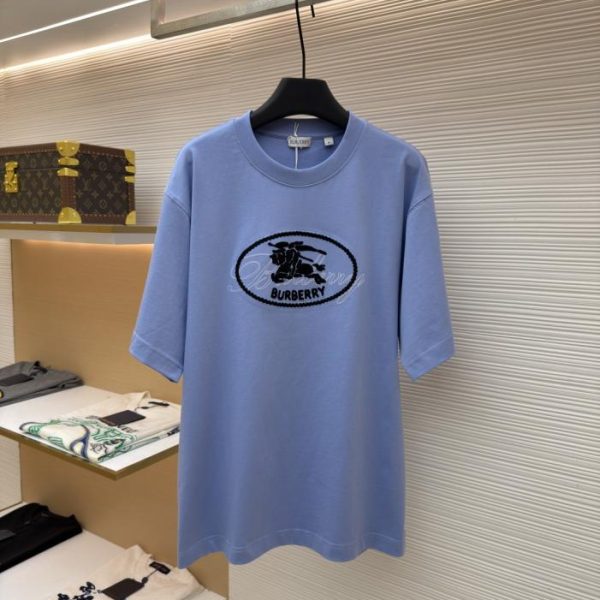 designer,replica,clothing,fake,1:1,lv,luxury,high quality Burberry Patchwork Horse Crew Neck Short-Sleeve T-Shirt (819TJM)