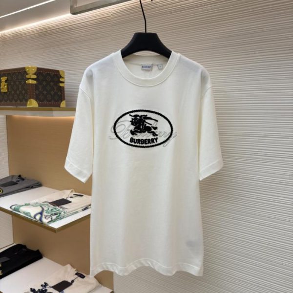 designer,replica,clothing,fake,1:1,lv,luxury,high quality Burberry Patchwork Horse Crew Neck Short-Sleeve T-Shirt (5HYL0F)