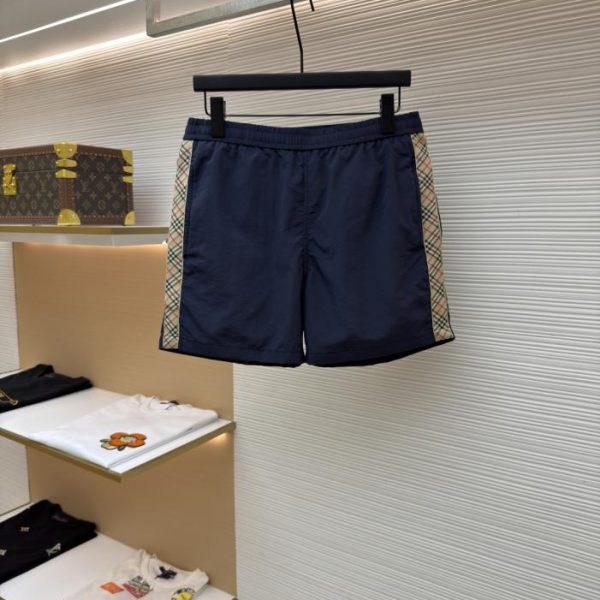 designer,replica,clothing,fake,1:1,lv,luxury,high quality Burberry drawstring check swim trunks (VBN3U5)