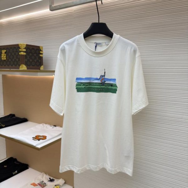designer,replica,clothing,fake,1:1,lv,luxury,high quality Burberry maze pattern crew neck short-sleeved shirt (YOSNCX)