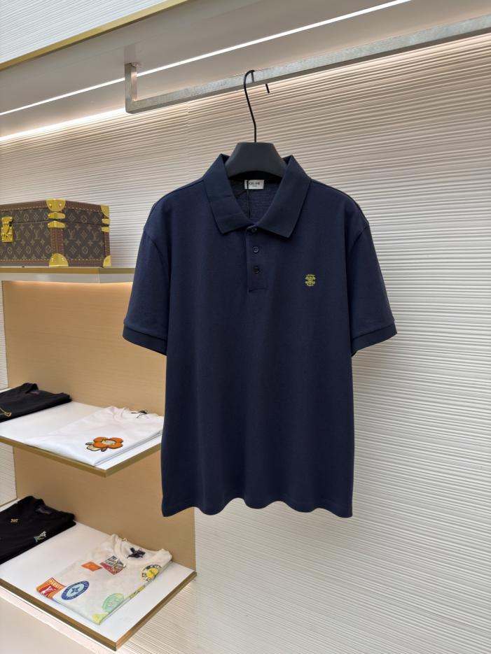 designer,replica,clothing,fake,1:1,lv,luxury,high quality Celine logo embroidered polo shirt (HG3767) designer,replica,clothing,fake,1:1,lv,luxury,high quality Celine logo embroidered polo shirt (HG3767)