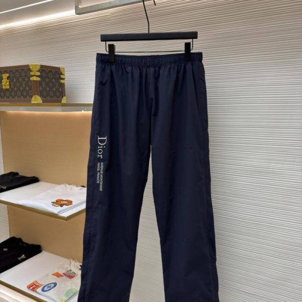 designer,replica,clothing,fake,1:1,lv,luxury,high quality Dior embroidered side-zip athletic trousers (JMH7N6)